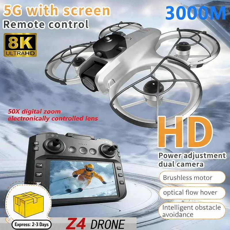 طائرة ميني Z4 الجديدة بدون طيا - مراجعة Drone Camera Night Vision وسعره