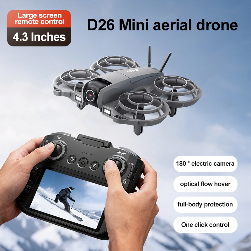 طائرة بدون طيار D26 بدقة 4K لل - مراجعة Drone Camera Lens وسعره