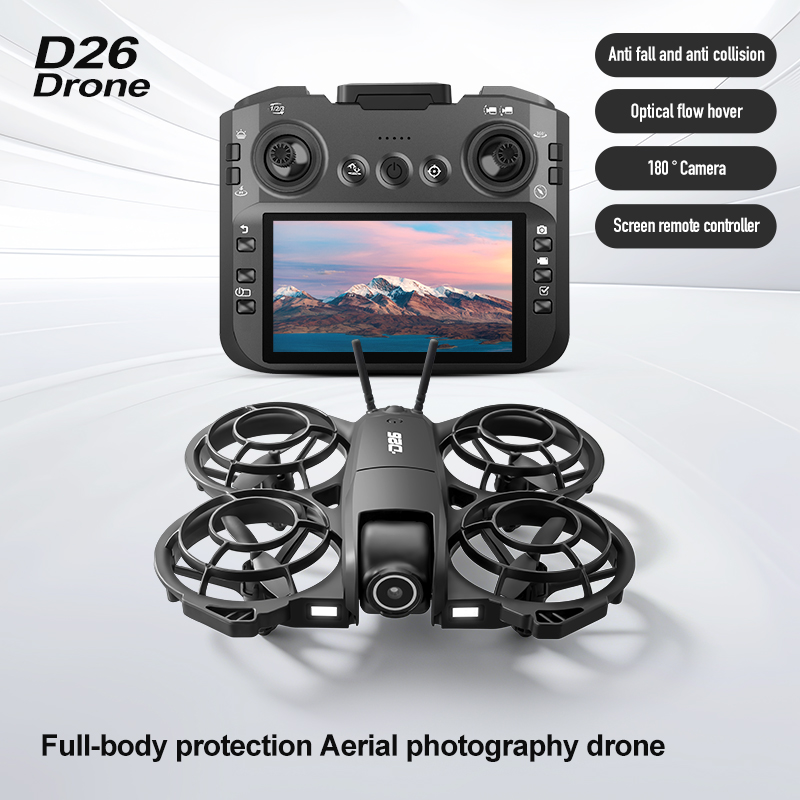 طائرة بدون طيار D26 بدقة 4K لل - مراجعة Drone Camera Lens وسعره