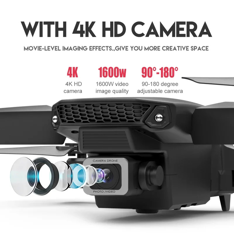 طائرة بدون طيار E88 ProIntelli - مراجعة Drone Camera Wide Angle وسعره